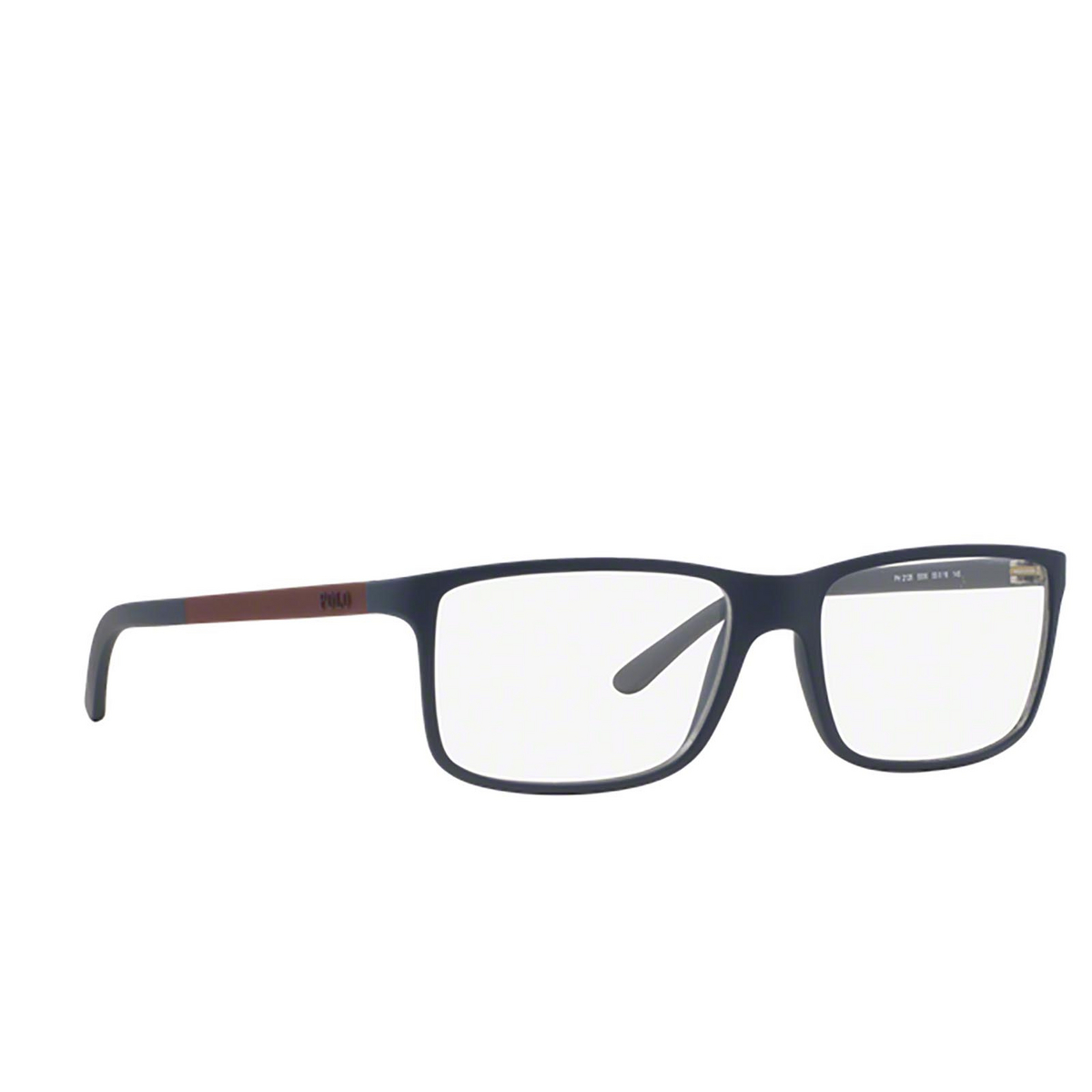 Polo Ralph Lauren® Rectangle Eyeglasses: PH2126 color Matte Navy Blue 5506 - three-quarters view.
