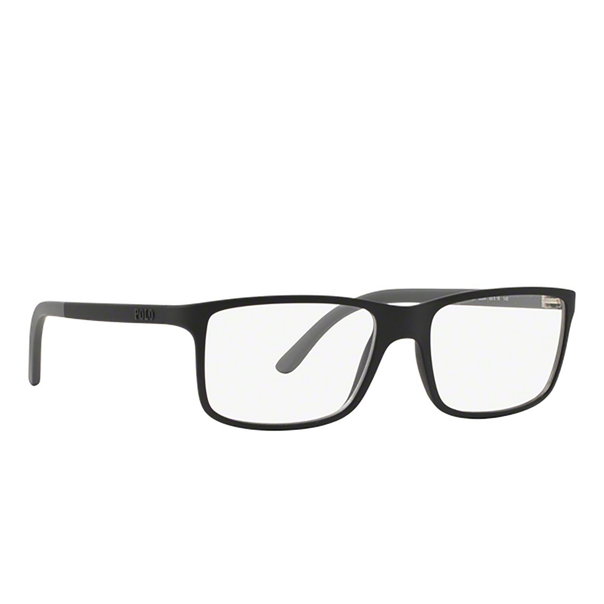 Polo Ralph Lauren® Rectangle Eyeglasses: PH2126 color Matte Black 5534 - three-quarters view.