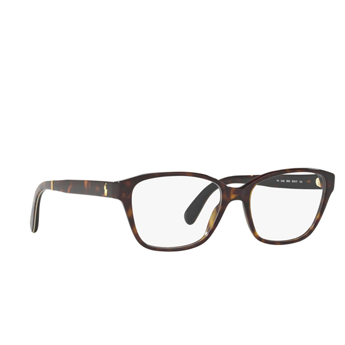 Polo Ralph Lauren® Rectangle Eyeglasses: PH2165 color Dark Havana 5003 - three-quarters view.