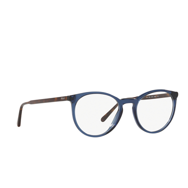 Polo Ralph Lauren PH2193 Eyeglasses 5276 shiny transparent blue - three-quarters view