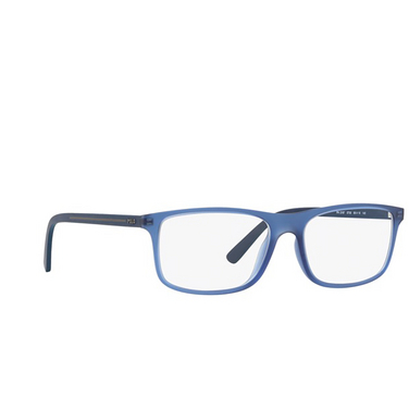 Occhiali da vista Polo Ralph Lauren PH2197 5735 matte transparent blue - tre quarti