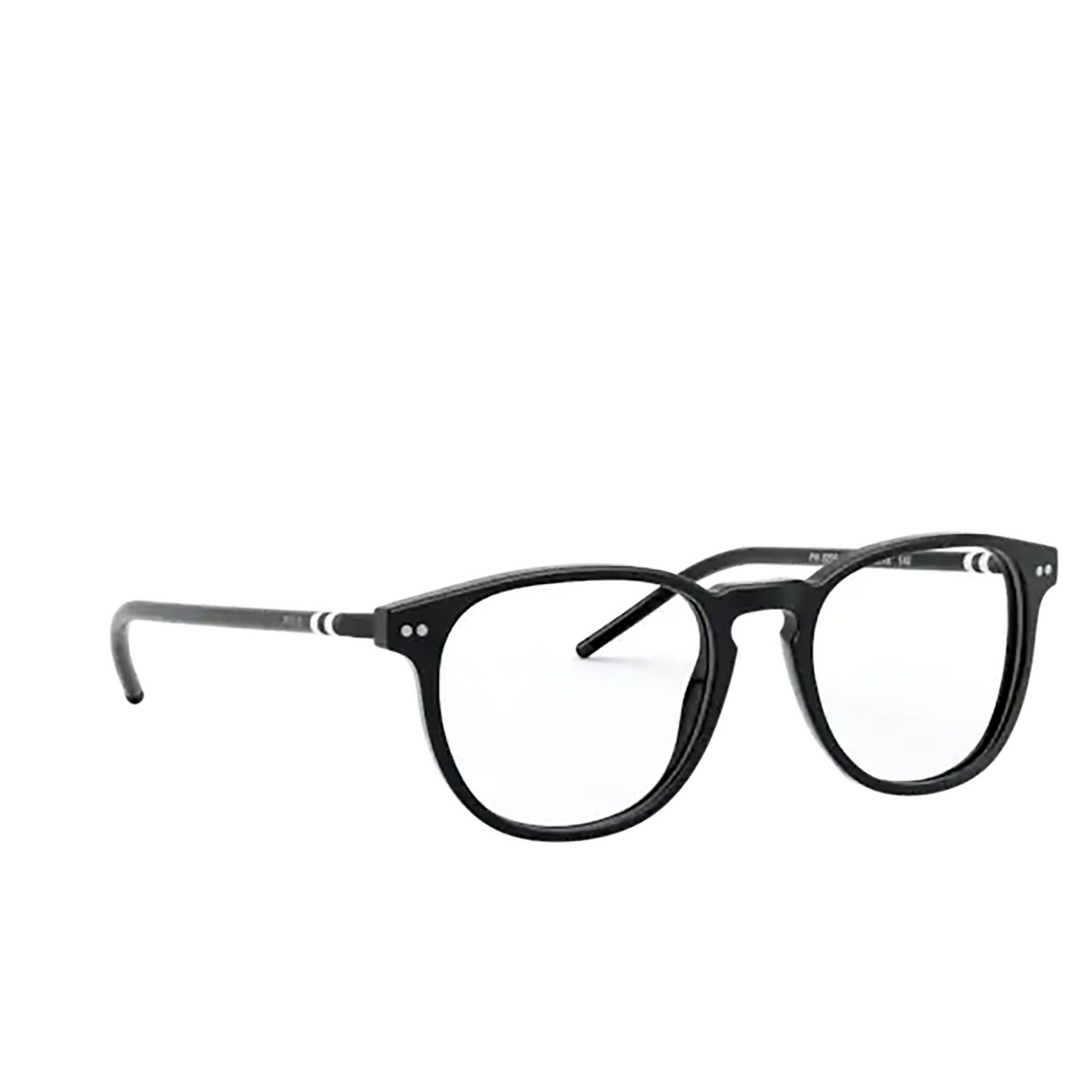 Polo Ralph Lauren® Square Eyeglasses: PH2225 color Shiny Black 5001 - three-quarters view.
