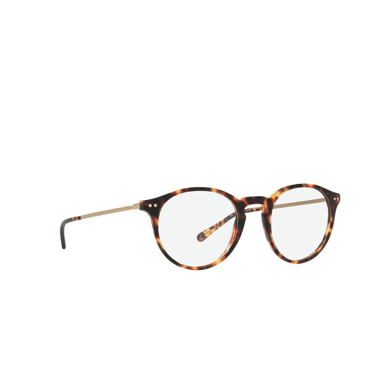 Polo Ralph Lauren® Round Eyeglasses: PH2227 color Shiny New Jerry Tortoise 5351 - three-quarters view.