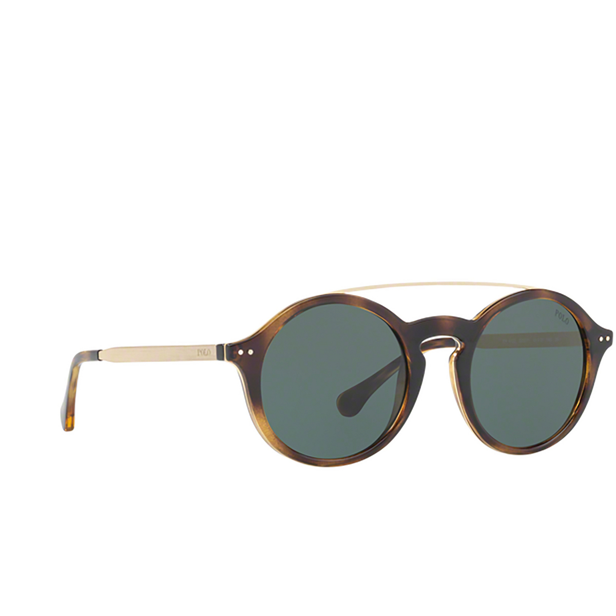 Polo Ralph Lauren® Round Sunglasses: PH4122 color 500371 - three-quarters view.