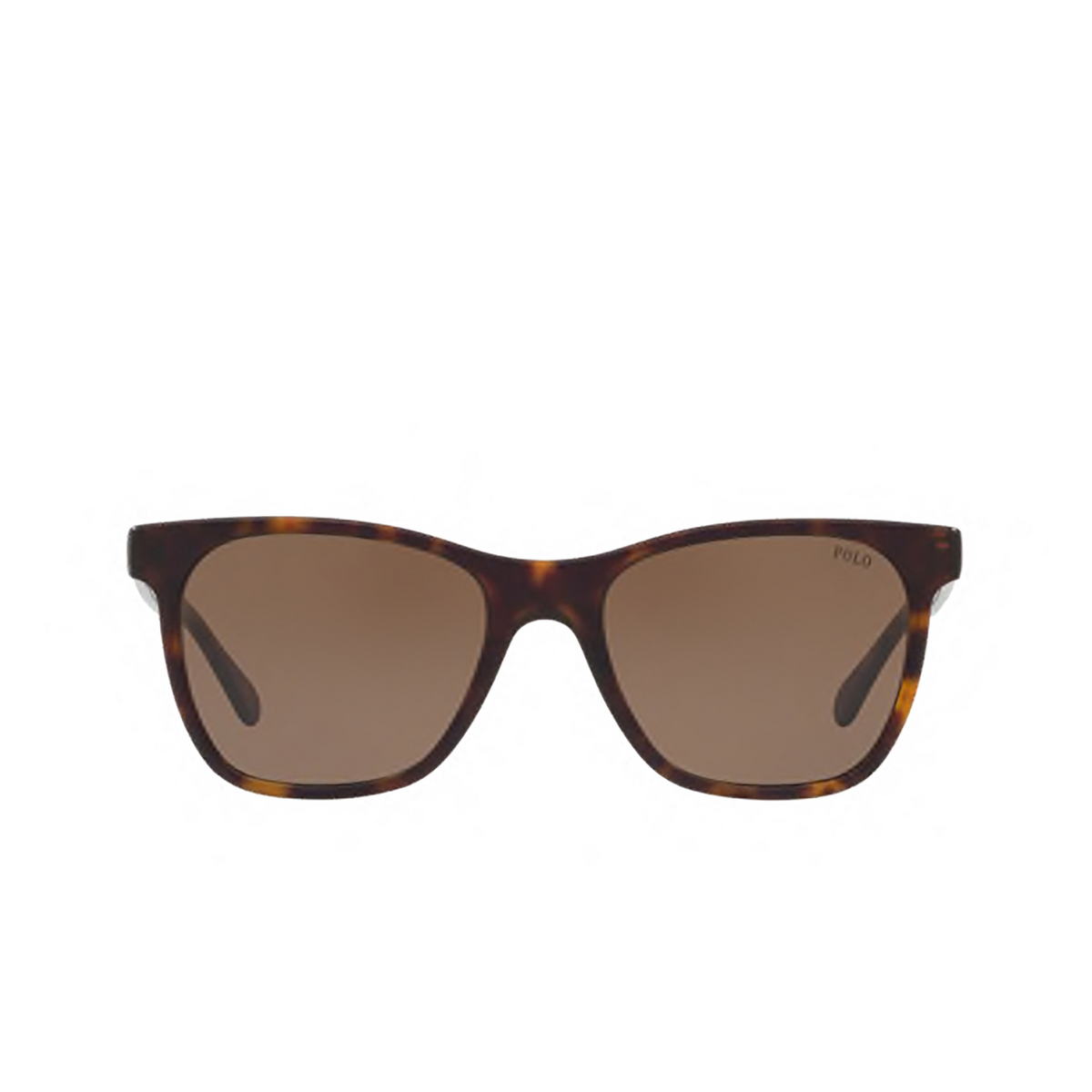 Polo Ralph Lauren PH4128 Sunglasses 560273 SHINY VINTAGE DARK HAVANA - front view