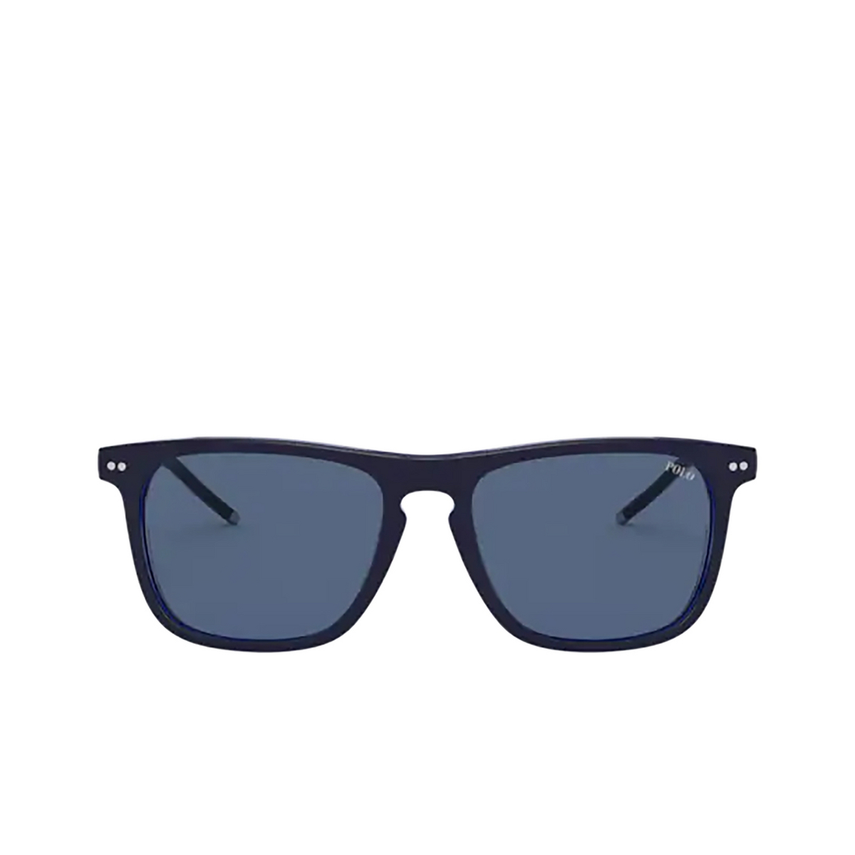 Polo Ralph Lauren PH4168 Sunglasses 586580 SHINY NAVY BLUE ON ROYAL BLUE - front view