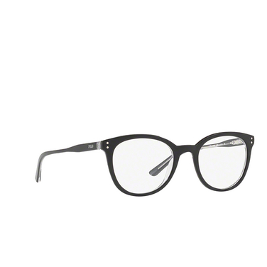 Polo Ralph Lauren PP8529 Eyeglasses 3163 shiny black on crystal - three-quarters view