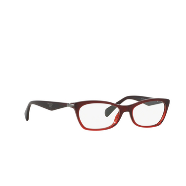 Gafas graduadas Prada CATWALK MAX1O1 bordeaux gradient red - Vista tres cuartos