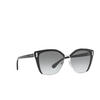 Prada PR 56TS Sunglasses 1AB0A7 black / silver - product thumbnail 2/4