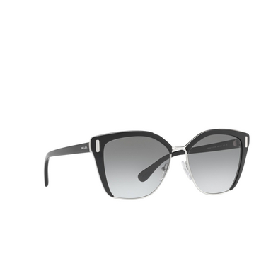 Prada PR 56TS Sunglasses 1AB0A7 black / silver - three-quarters view