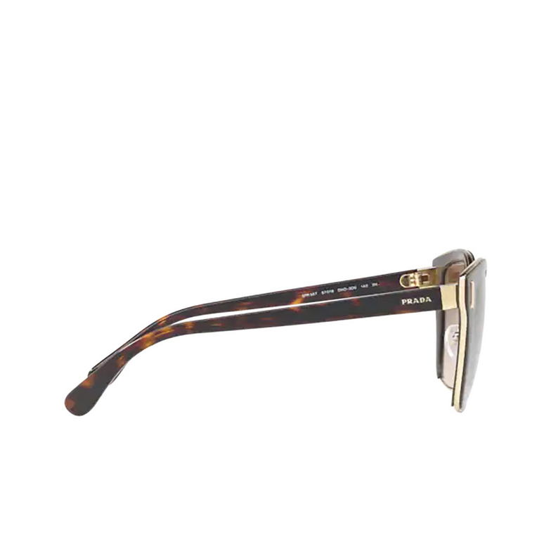 Prada PR 56TS Sunglasses DHO3D0 brown / pale gold - 3/4