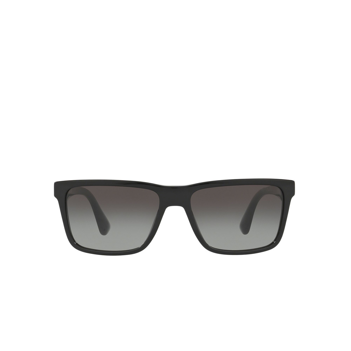 Prada® Square Sunglasses: Conceptual PR 19SS color Black 1AB0A7 - front view.