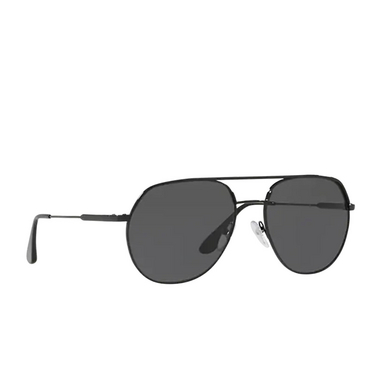 Prada PR 55US Sunglasses 1AB5S0 black - three-quarters view