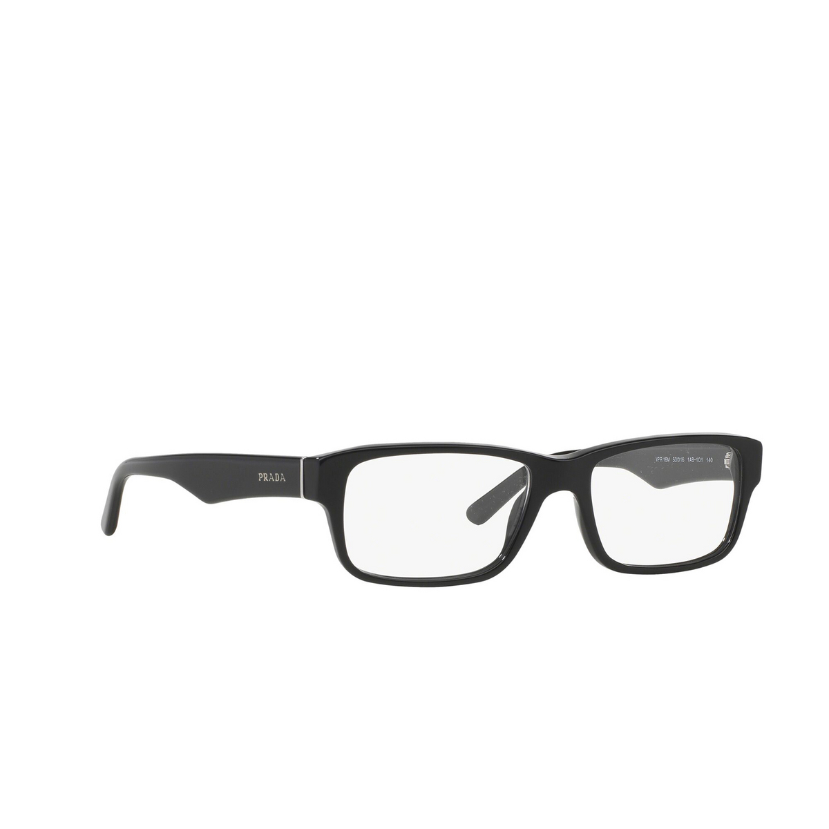Prada HERITAGE Eyeglasses 1AB1O1 Gloss Black - three-quarters view