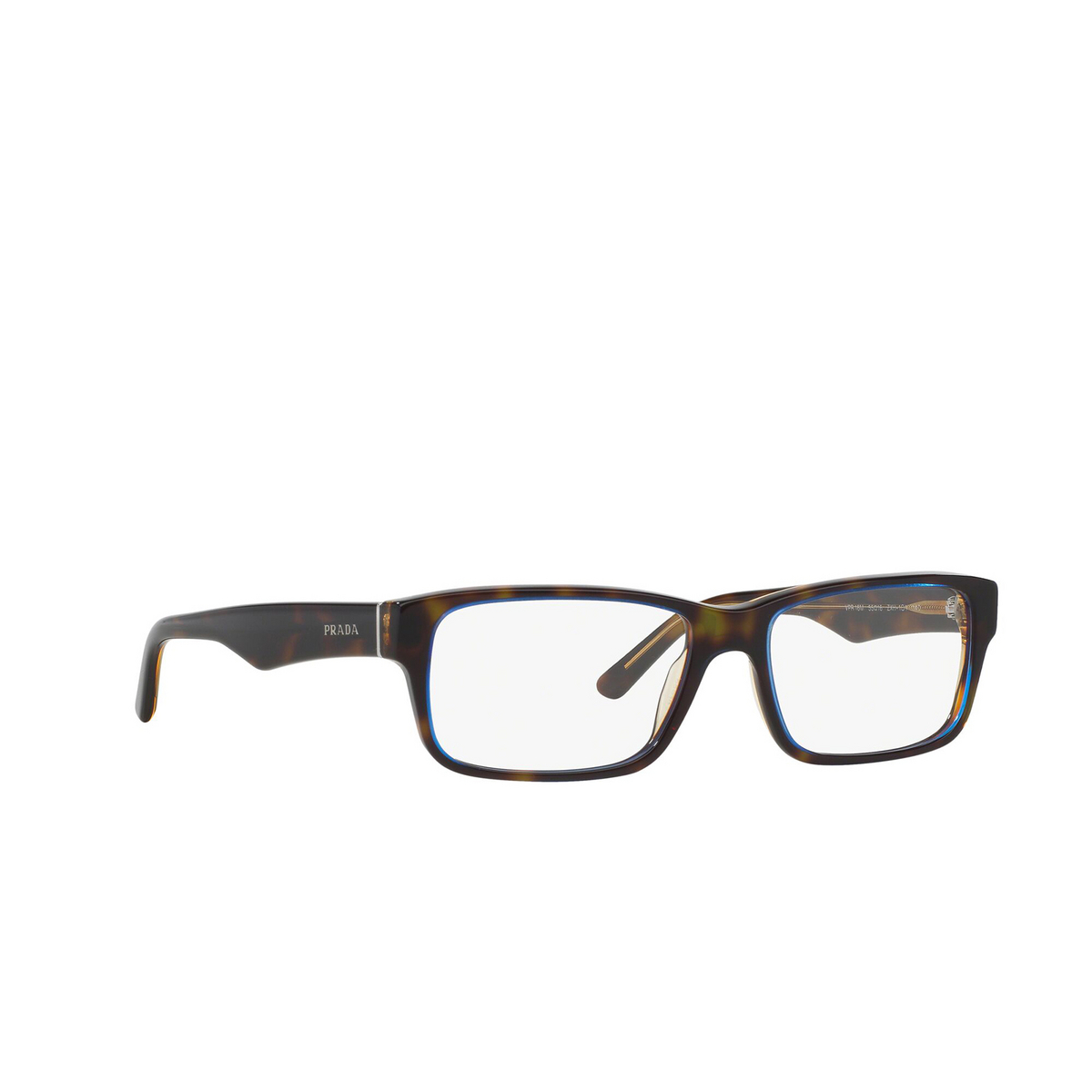 Prada HERITAGE Eyeglasses ZXH1O1 Tortoise Denim - three-quarters view