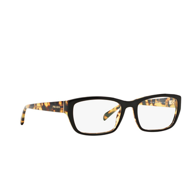 Prada PR 18OV Eyeglasses NAI1O1 top black / medium havana - three-quarters view