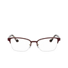 Prada PR 61XV Eyeglasses 5521O1 top bordeaux / pale gold - product thumbnail 1/4