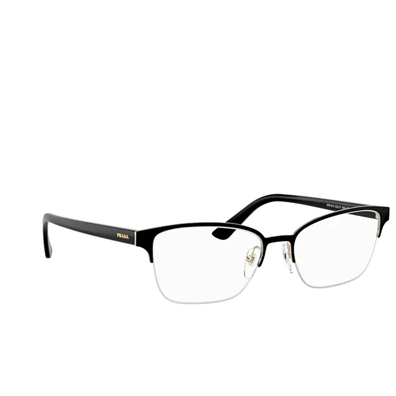 Prada PR 61XV Eyeglasses AAV1O1 top black / pale gold - 2/4
