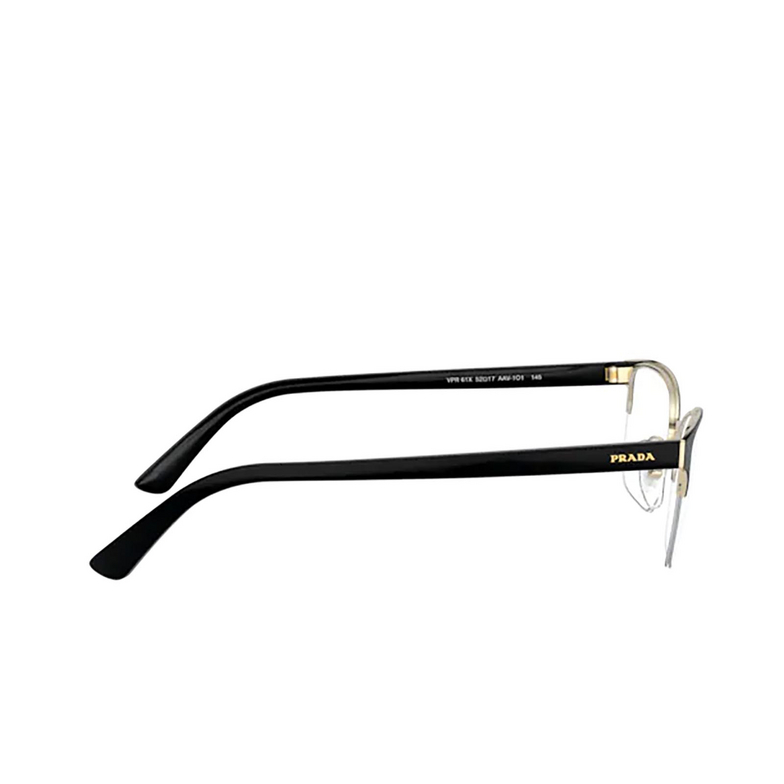 Occhiali da vista Prada PR 61XV AAV1O1 top black / pale gold - 3/4