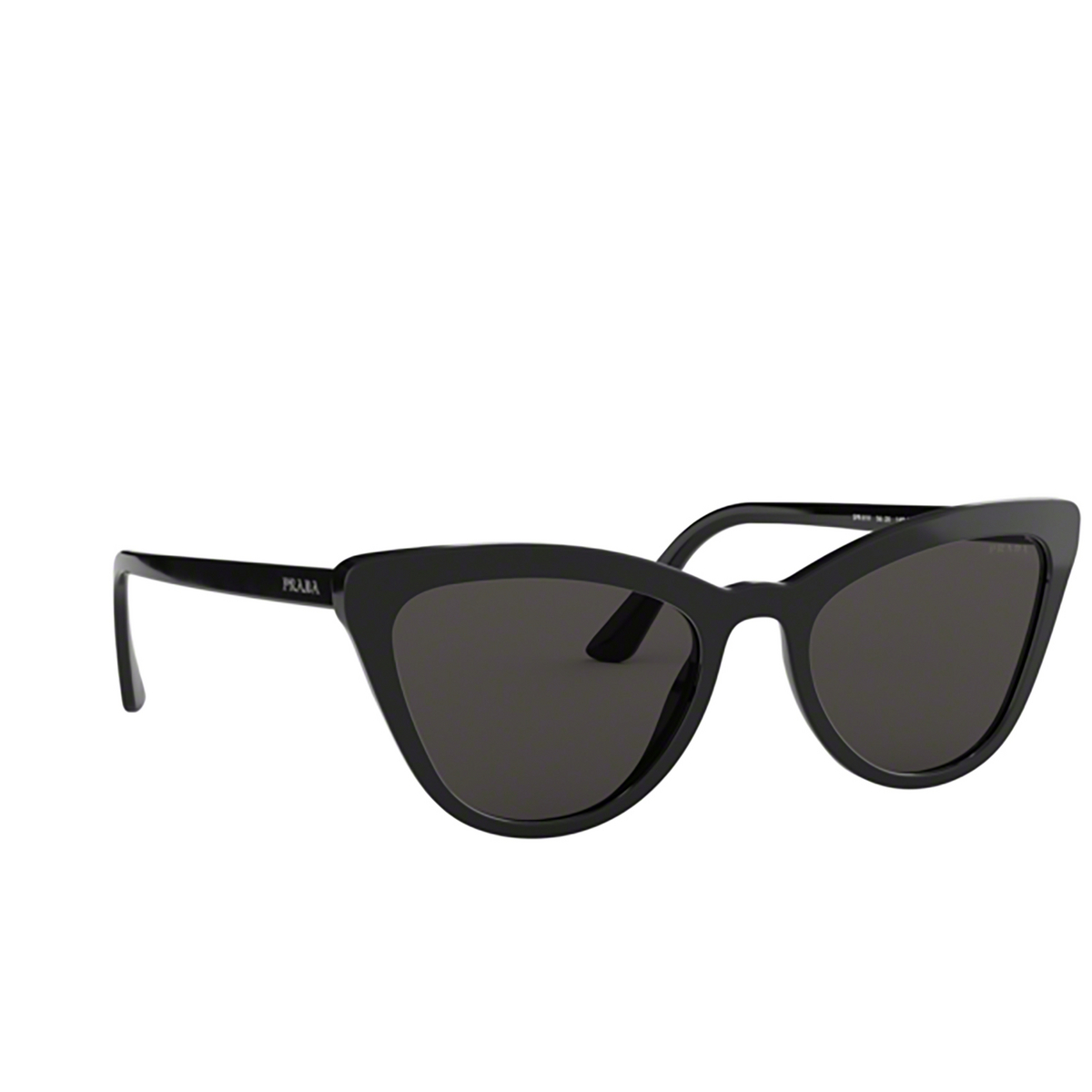 Prada PR 01VS Sunglasses 1AB5S0 BLACK - three-quarters view