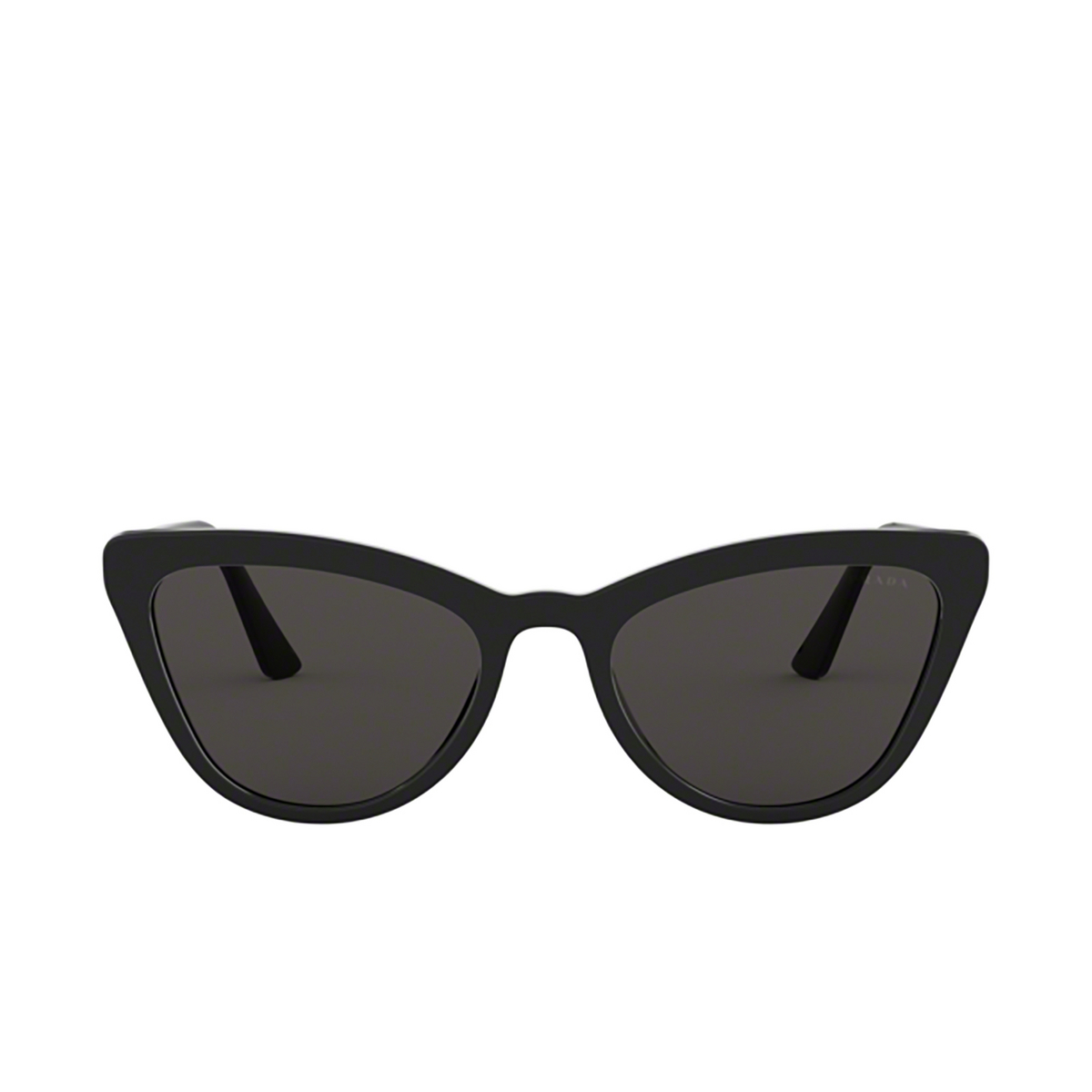 Prada® Cat-eye Sunglasses: PR 01VS color 1AB5S0 Black - front view