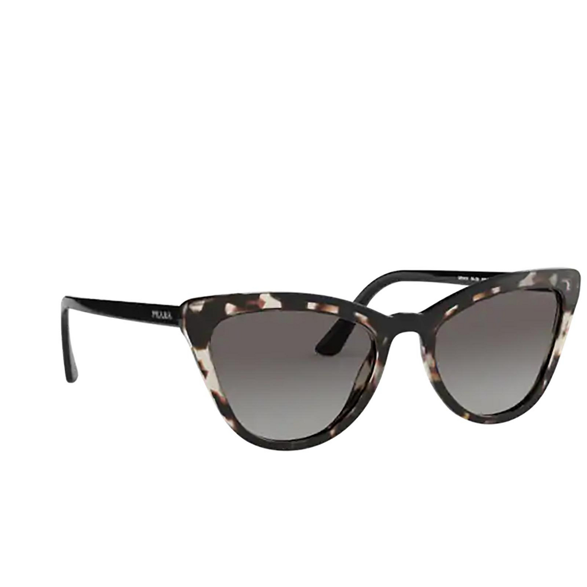 Prada PR 01VS Sunglasses 3980A7 OPAL SPOTTED BROWN / BLACK - three-quarters view