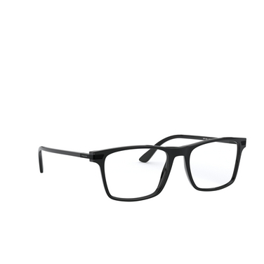 Prada PR 01WV Korrektionsbrillen 07F1O1 black - Dreiviertelansicht
