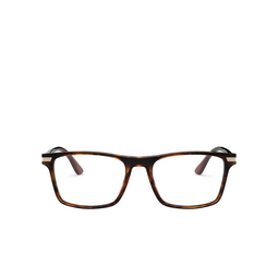 Prada® Rectangle Eyeglasses: PR 01WV color Havana 08F1O1.