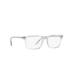 Prada® Rectangle Eyeglasses: PR 01WV color Transparent Grey U431O1 - product thumbnail 2/3.