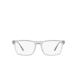 Prada® Rectangle Eyeglasses: PR 01WV color Transparent Grey U431O1.