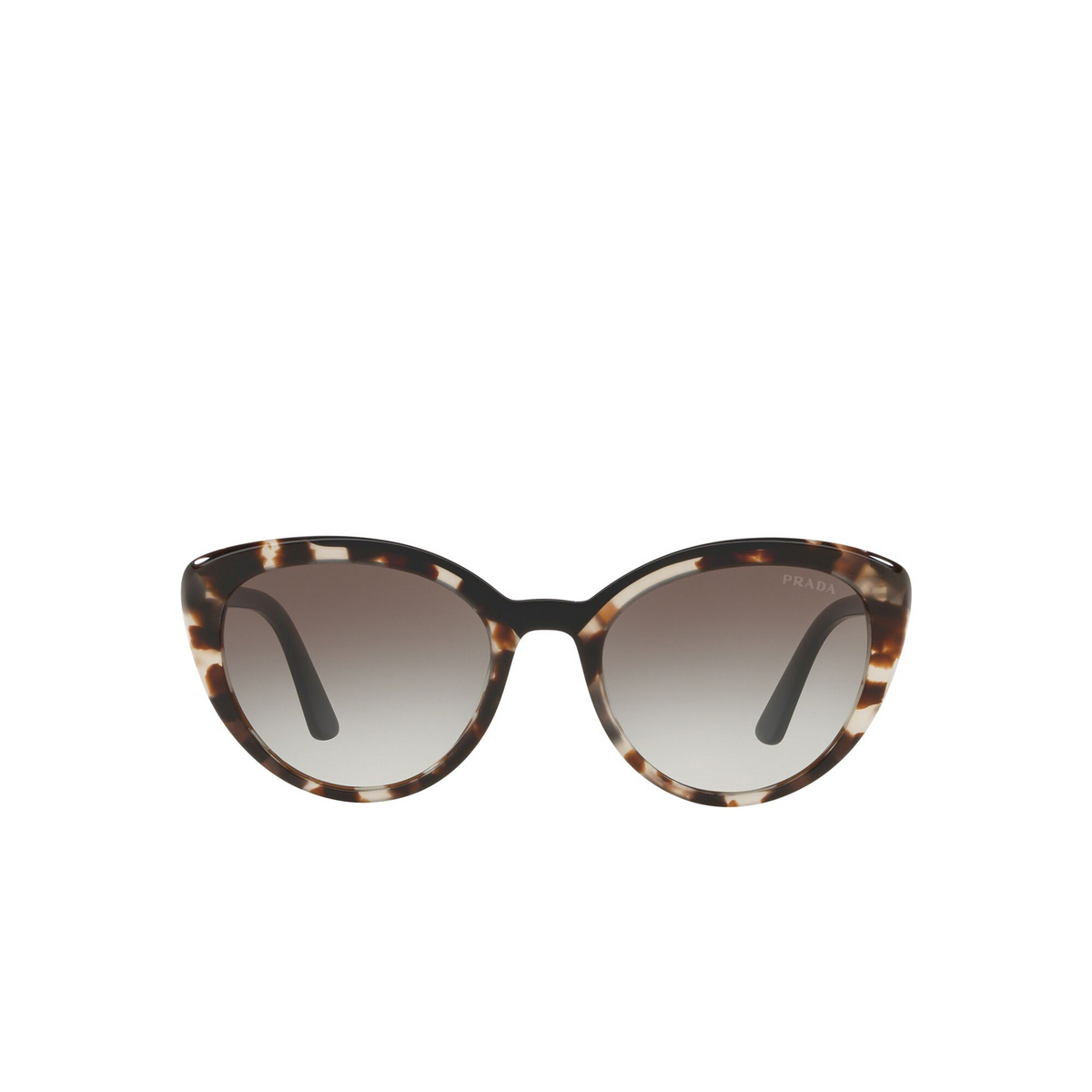 Prada PR 02VS Sunglasses 3980A7 Opal Spotted Brown / Black - front view
