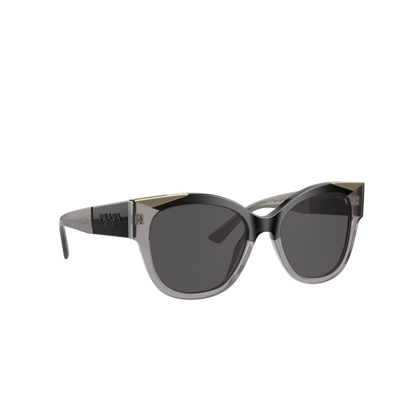 Prada PR 02WS Sunglasses 03M5S0 black / opal grey - 2/4