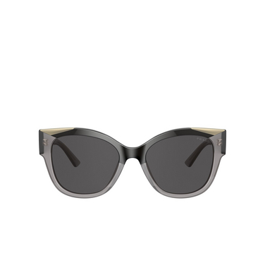 Prada PR 02WS Sunglasses 03M5S0 black / opal grey - front view