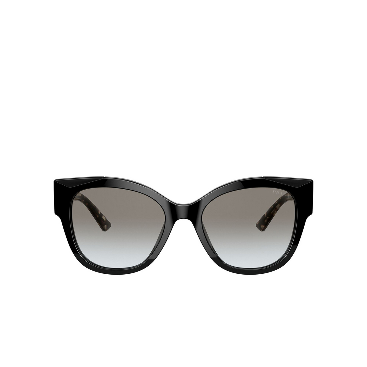 Prada PR 02WS Sunglasses 1AB0A7 Black - front view