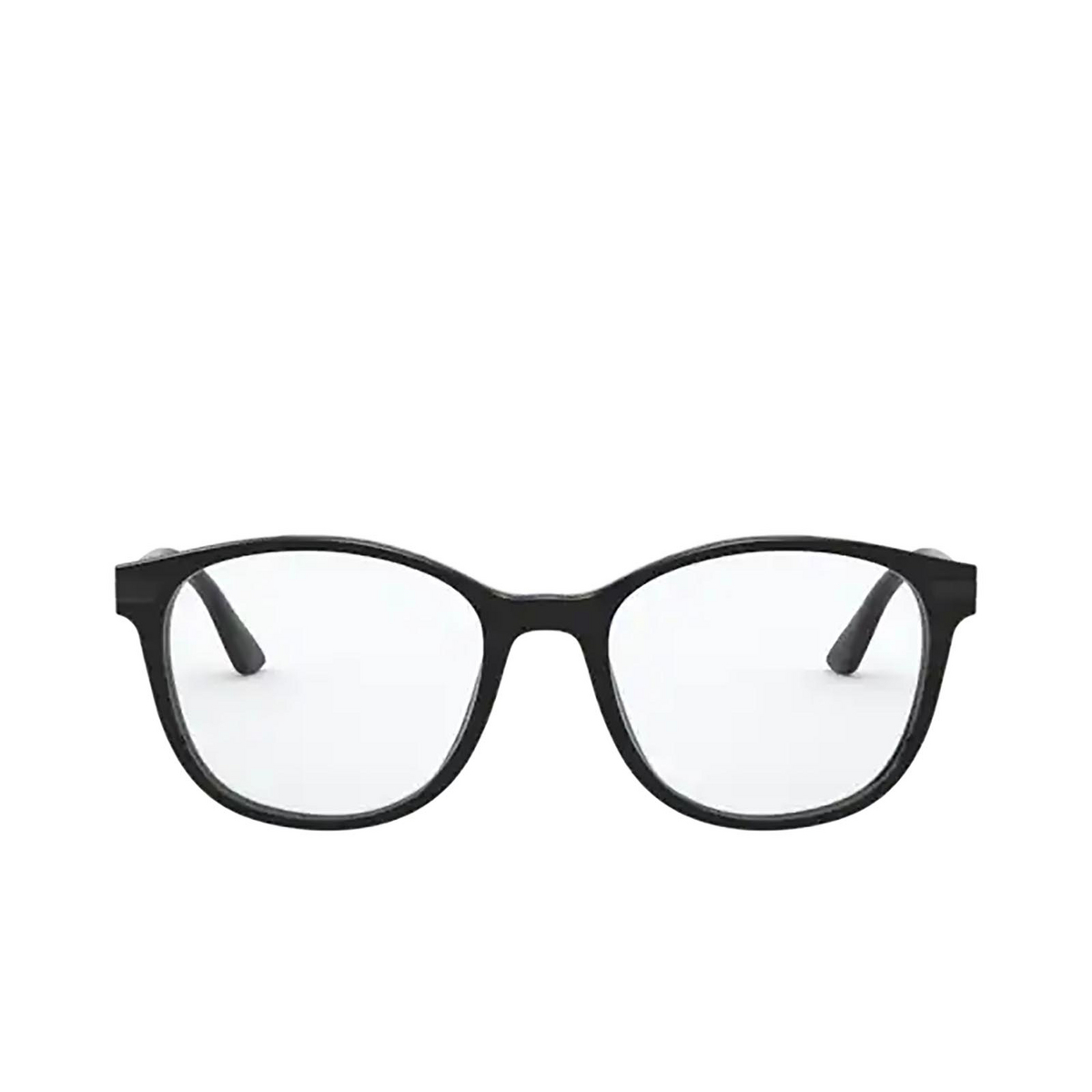 Prada PR 02WV Eyeglasses 07F1O1 BLACK - front view