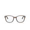 Prada PR 02WV Eyeglasses 09F1O1 brown - product thumbnail 1/4