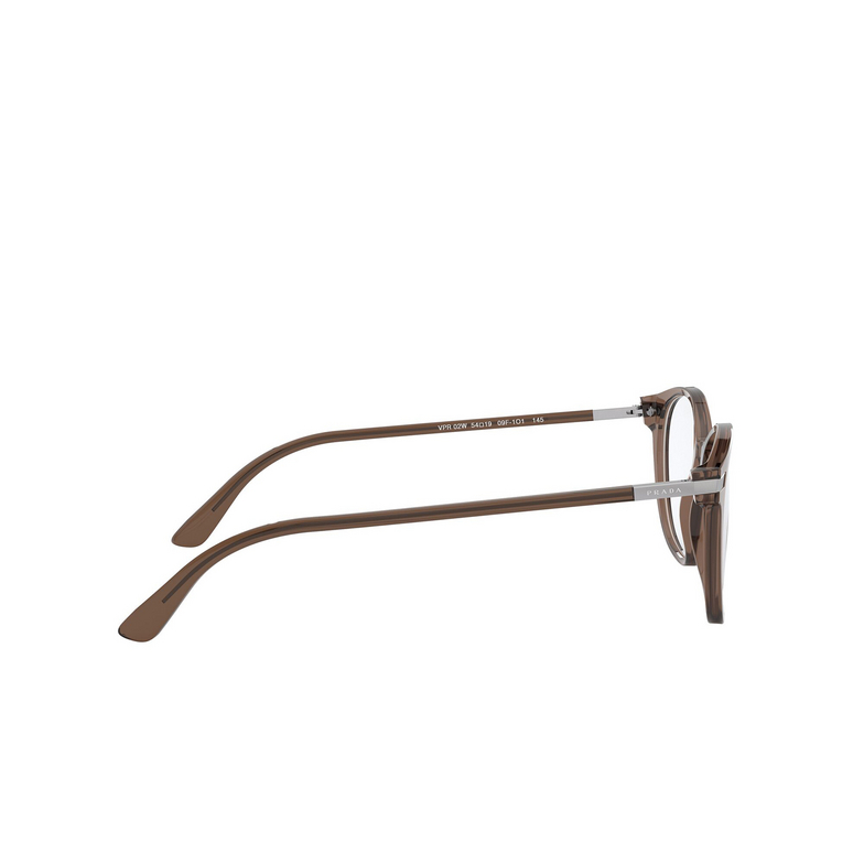 Prada PR 02WV Eyeglasses 09F1O1 brown - 3/4