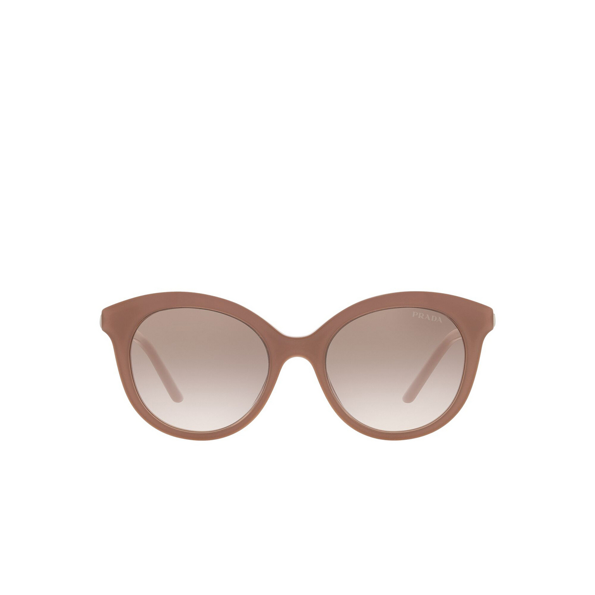 Prada® Round Sunglasses: PR 02YS color Alabaster / Crystal 01Y1L0 - front view.