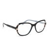 Gafas graduadas Prada PR 03VV KHR1O1 top black / azure / spotted brown - Miniatura del producto 2/5