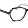 Gafas graduadas Prada PR 03VV KHR1O1 top black / azure / spotted brown - Miniatura del producto 3/5
