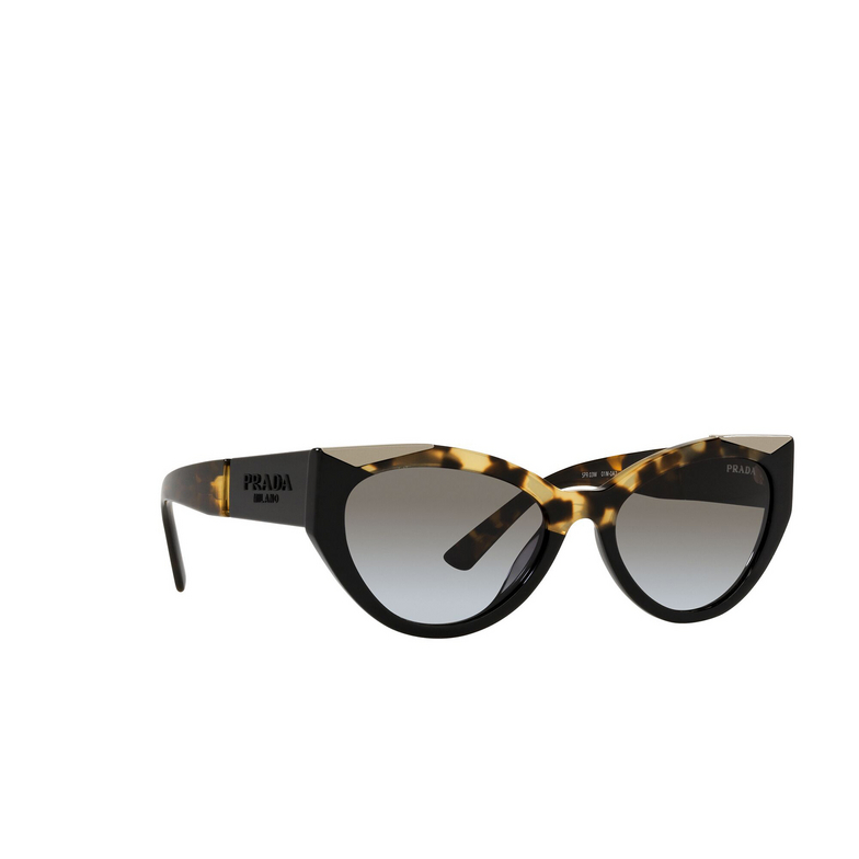 Prada PR 03WS Sunglasses 01M0A7 black / medium havana - 2/4