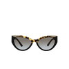Prada PR 03WS Sunglasses 01M0A7 black / medium havana - product thumbnail 1/4