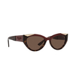 Prada PR 03WS Sunglasses 07C0D1 cherry/dark havana - product thumbnail 2/4