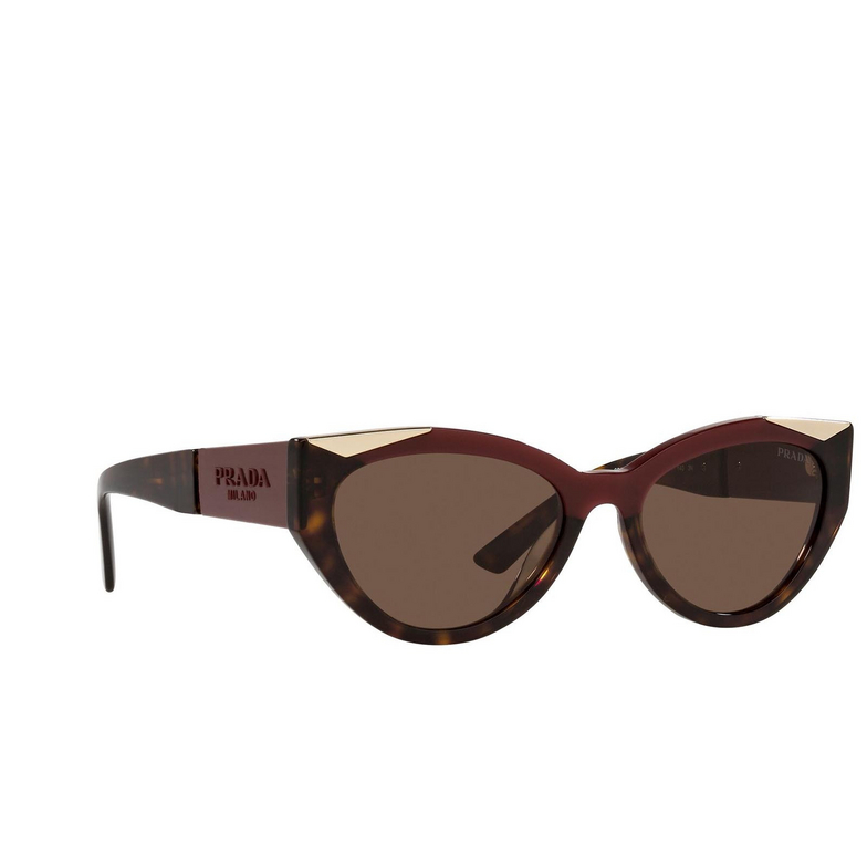 Prada PR 03WS Sunglasses 07C0D1 cherry/dark havana - 2/4