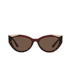 Prada PR 03WS Sunglasses 07C0D1 cherry/dark havana - product thumbnail 1/4