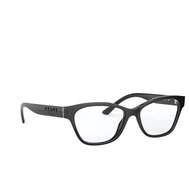 Prada PR 03WV Korrektionsbrillen 1AB1O1 black - Dreiviertelansicht