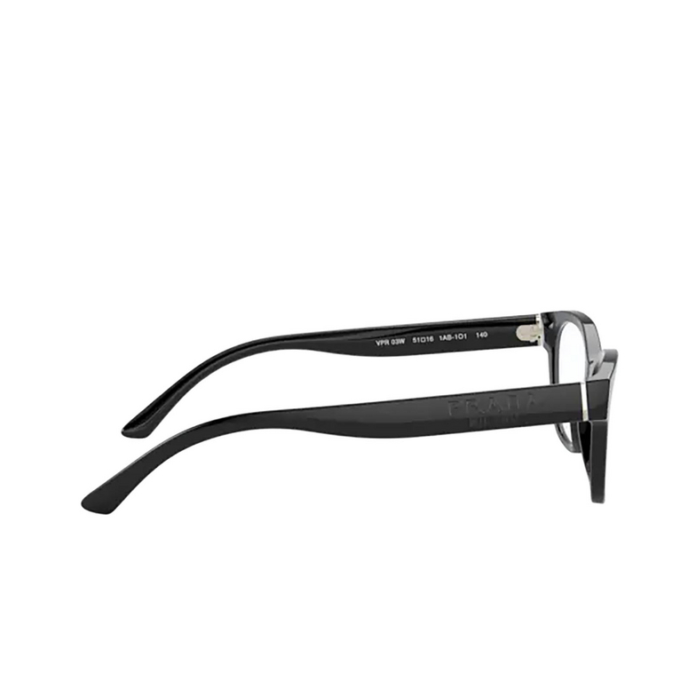Prada PR 03WV Eyeglasses 1AB1O1 black - 3/4