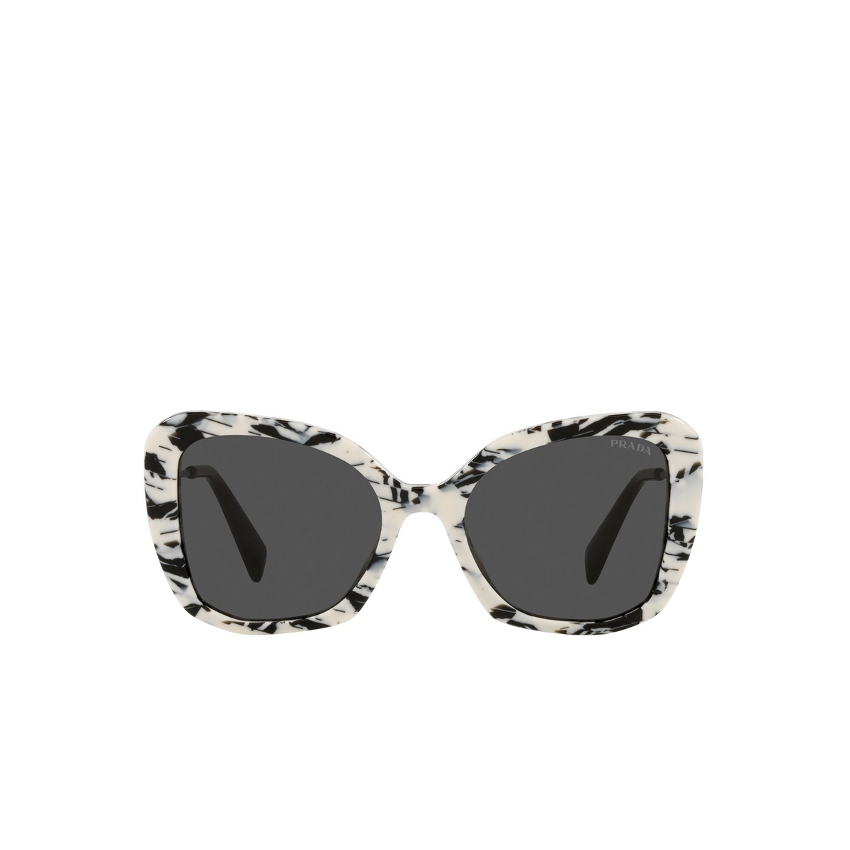 Prada® Butterfly Sunglasses: PR 03YS color Abstract Talc 02Y5S0 - front view.
