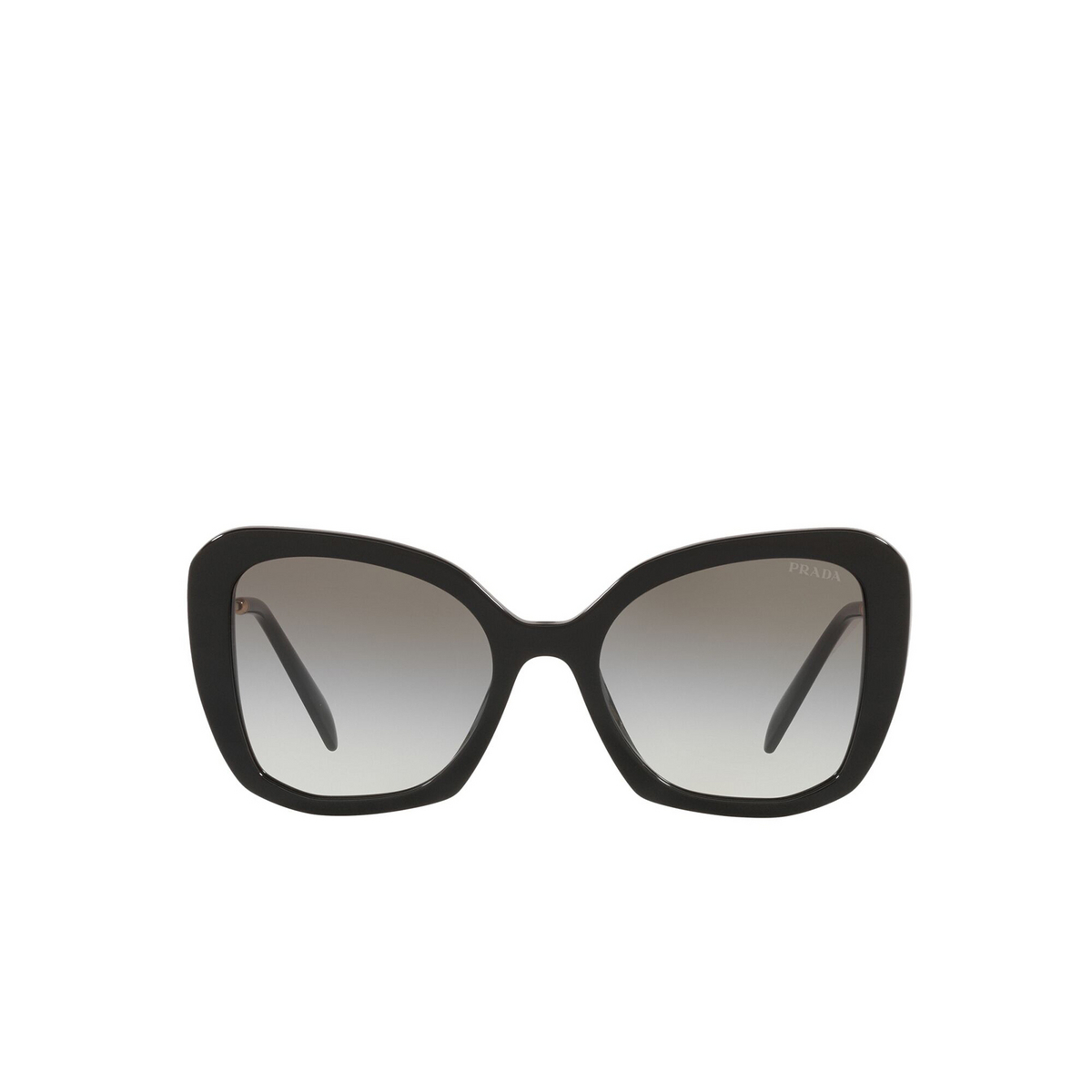 Prada® Butterfly Sunglasses: PR 03YS color Black 1AB0A7 - front view.
