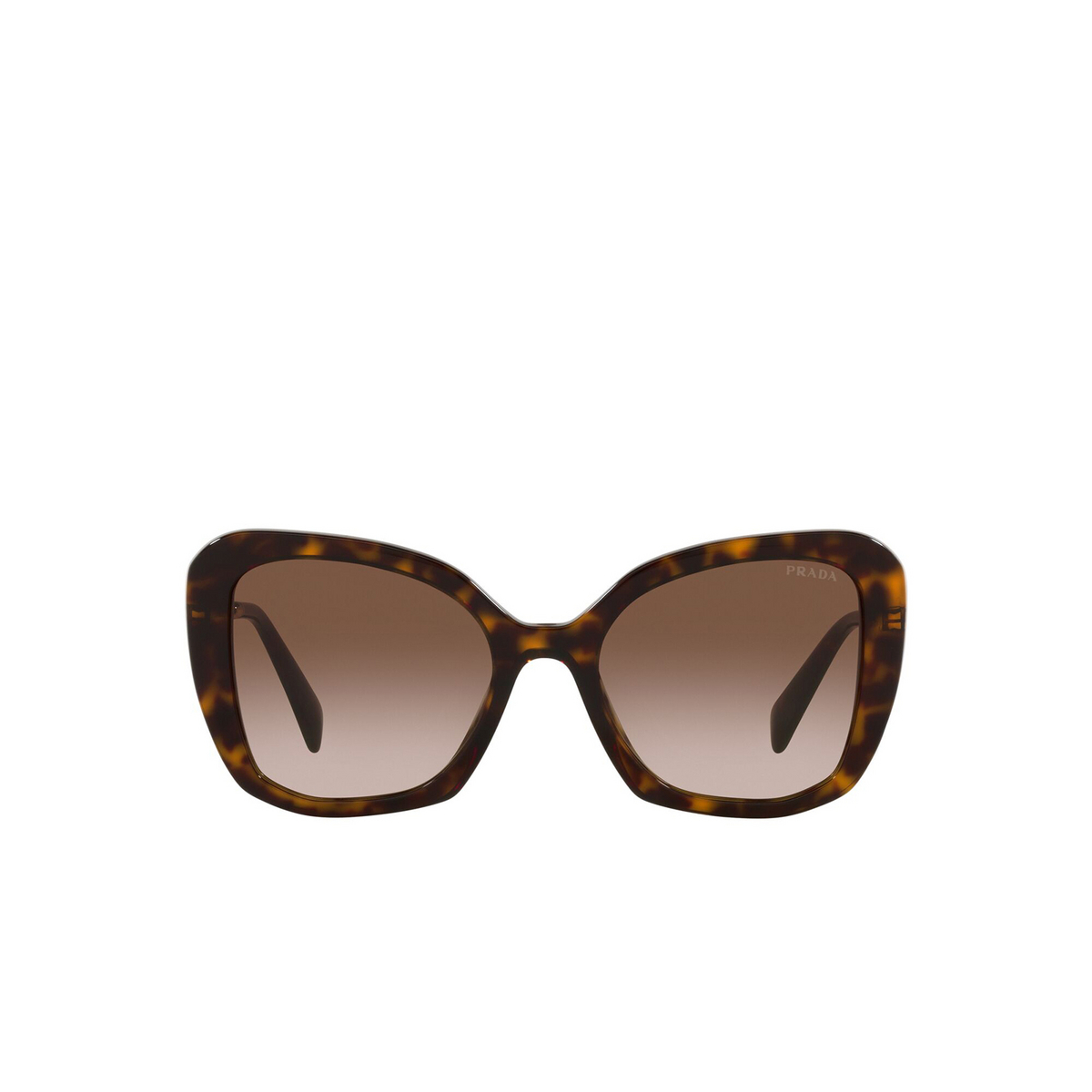 Prada® Butterfly Sunglasses: PR 03YS color Tortoise 2AU6S1 - front view.